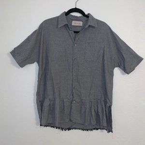 Shaun Samson Short-Sleeved Pleated Button Down